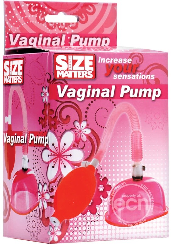 SIZE MATTERS VAGINAL PUMP AND CUP SET PINK