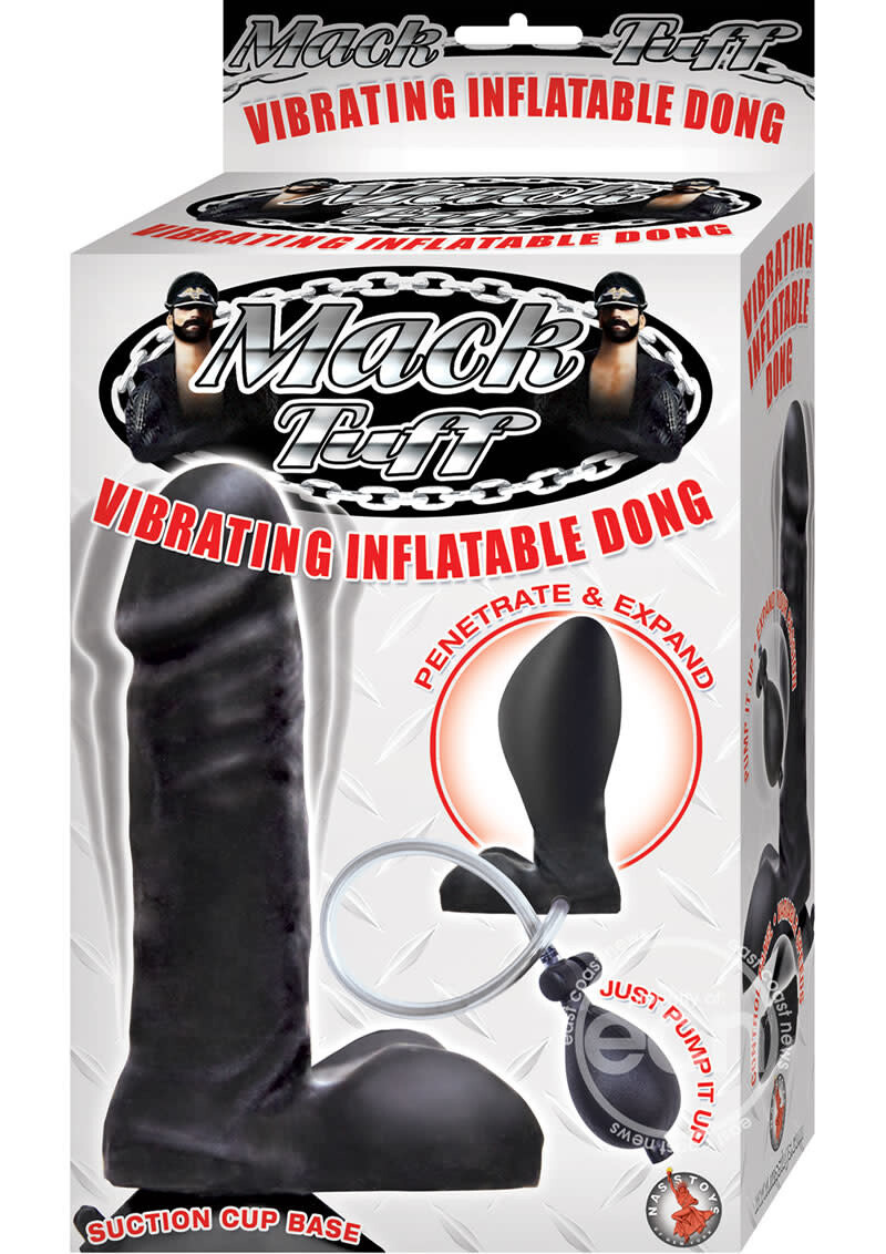 MACK TUFF VIBRATING INFLATE DONG BLACK