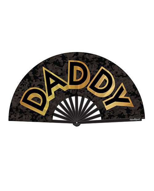 DADDY CLAP FAN BLACK & GOLD