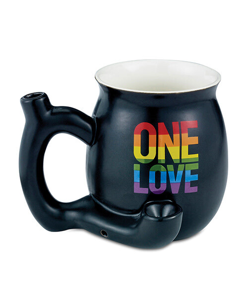 FASHIONCRAFT SMALL DELUXE MUG ONE LOVE BLACK/RAINBOW