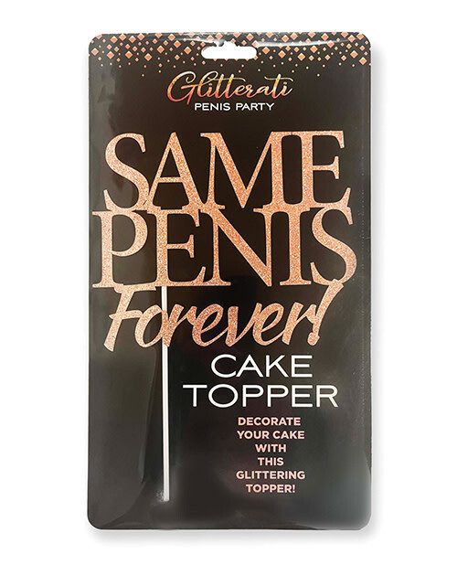 GLITTERATI SAME PENIS FOREVER CAKE TOPPER
