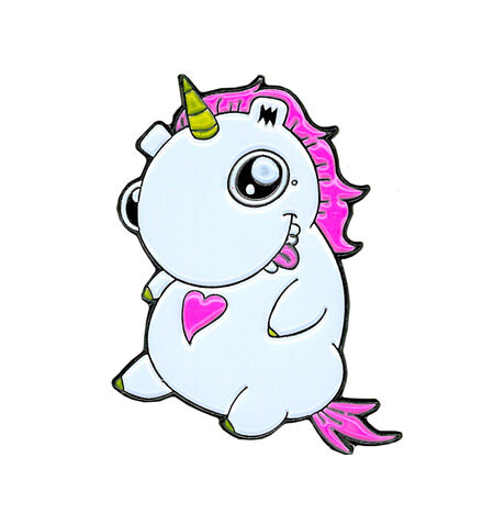 CHUBBY UNICORN ENAMEL PIN