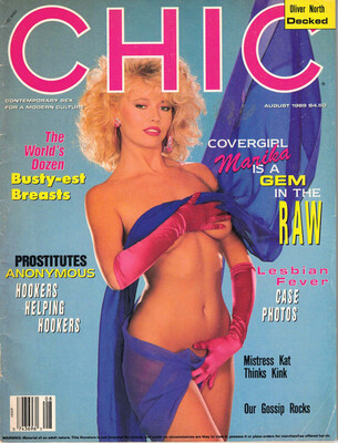CHIC AUGUST 1989 COVERGIRL MARIKA