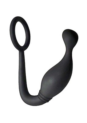 BUTTS UP P-SPOT PLEASURE SILICONE ANAL PLUG & COCK RING