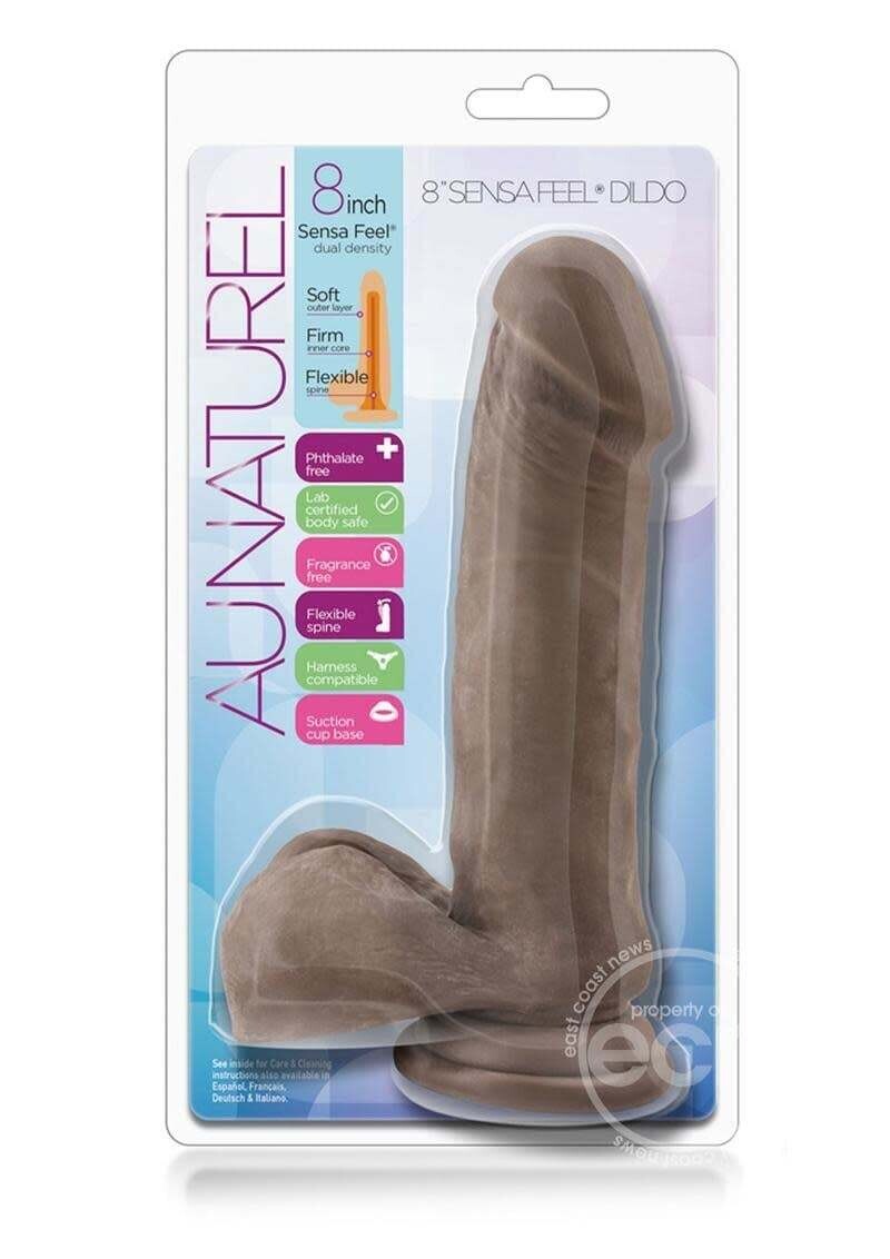 AU NATUREL SENSA FEEL 8" CHOCOLATE
