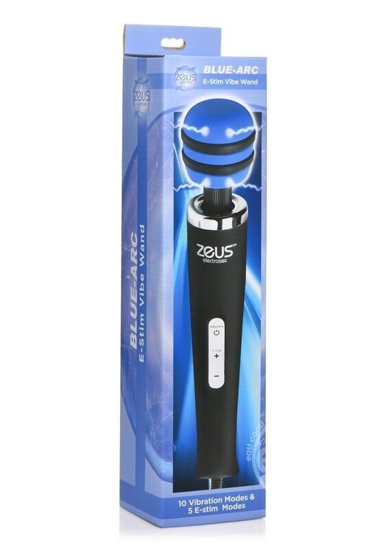 ZEUS ELECTROSEX E-STIM VIBRATING SILICONE WAND MASSAGER
