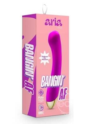 ARIA BANGIN' AF SILICONE RECHAREABLE VIBE PURPLE