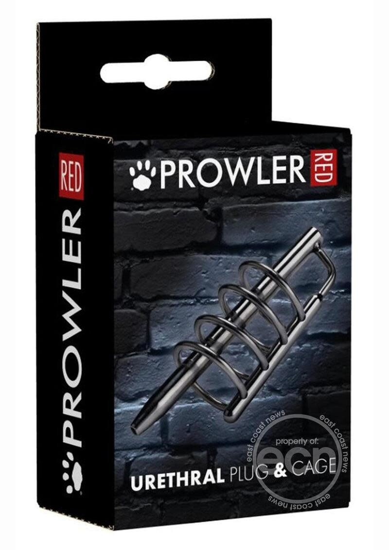 PROWLER RED STAINLESS STEEL URETHRAL PLUG AND CAGE