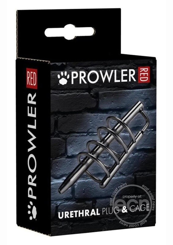 PROWLER RED STAINLESS STEEL URETHRAL PLUG AND CAGE