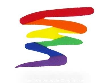 RAINBOW SQUIGGLE STICKER