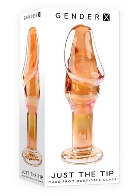 GENDER X JUST THE TIP GLASS DILDO