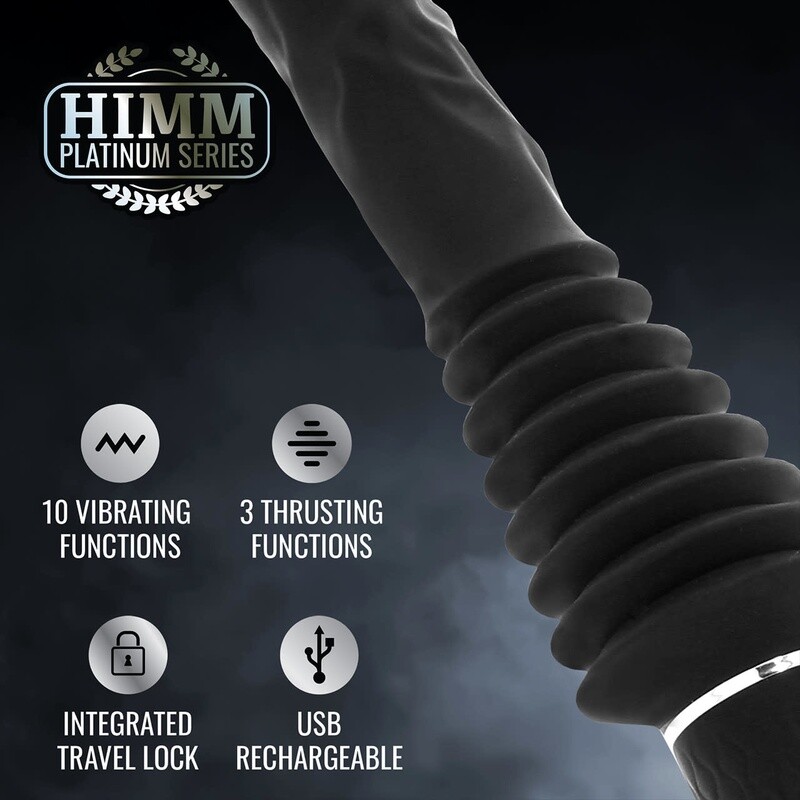 BLACKOUT THRUSTING DILDO