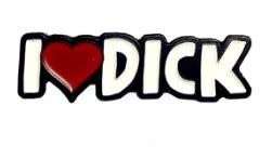 I HEART DICK ENAMEL PIN
