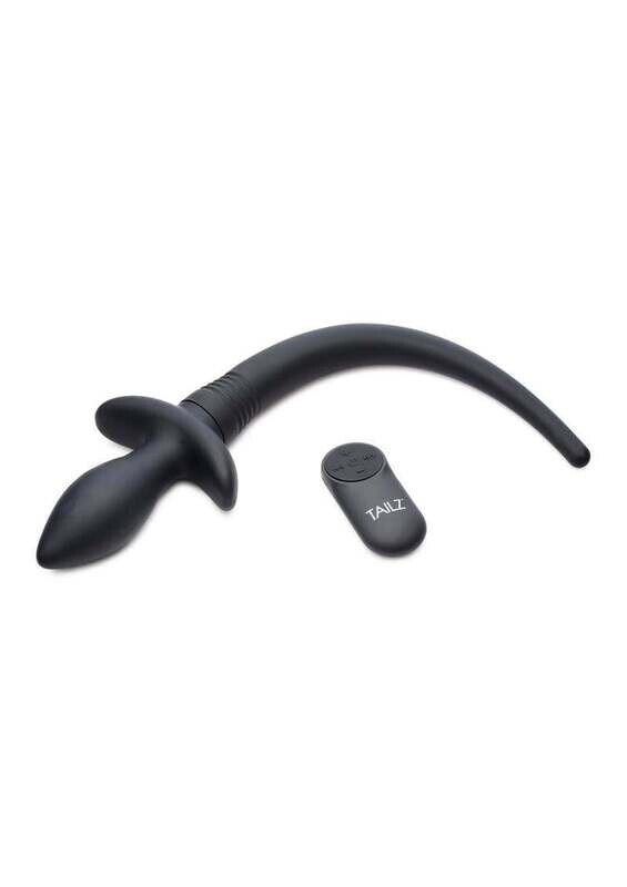 TAILZ WAGGERZ MOVING & VIBRATING SILICONE PUPPY TAIL WITH REMOTE