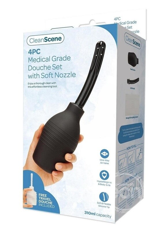 CLEAN SCENE MEDICAL GRADE DOUCHE SET WITH SOFT NOZZLE 4PC