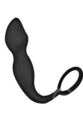 ANAL ESE COLLECTION BLACK BUTTPLUG COCK RING