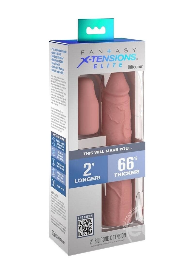 FANTASY X-TENSIONS ELITE SILICONE 8" SLEEVE VANILLA