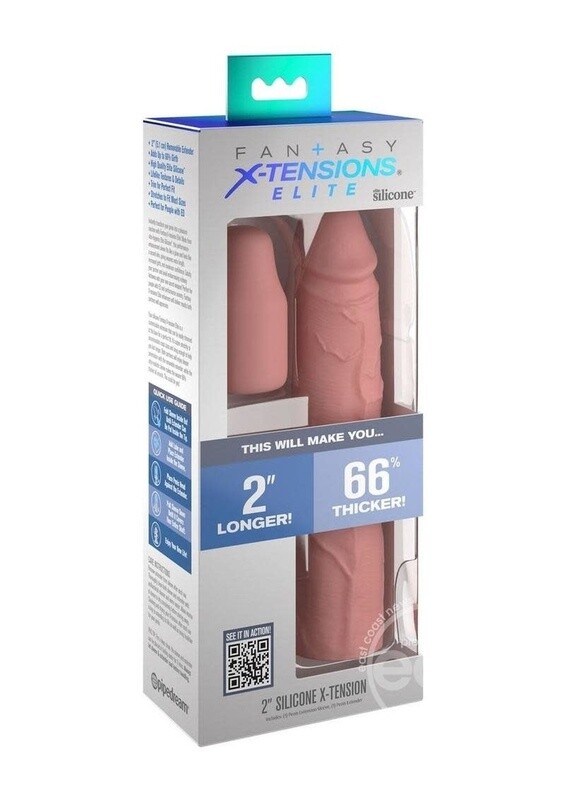 FANTASY X-TENSIONS ELITE SILICONE 8" SLEEVE VANILLA