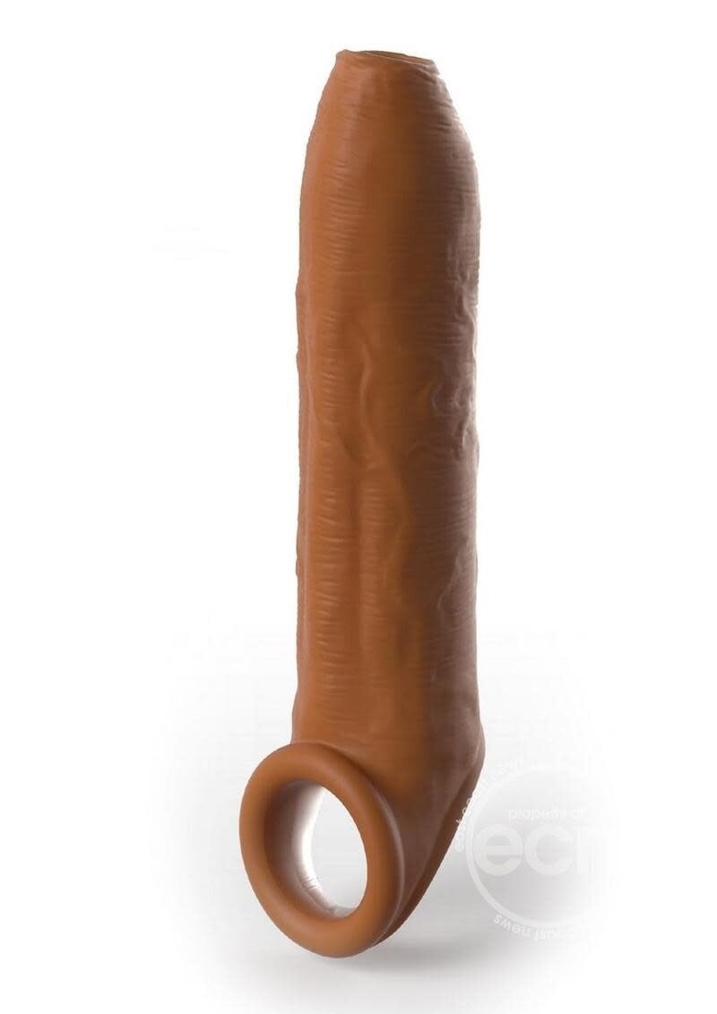 FANTASY X-TENSIONS ELITE SILICONE UNCUT EXTENSION SLEEVE 7" WITH STRAP TAN