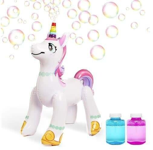 INFLATABLE UNICORN BUBBLE MACHINE