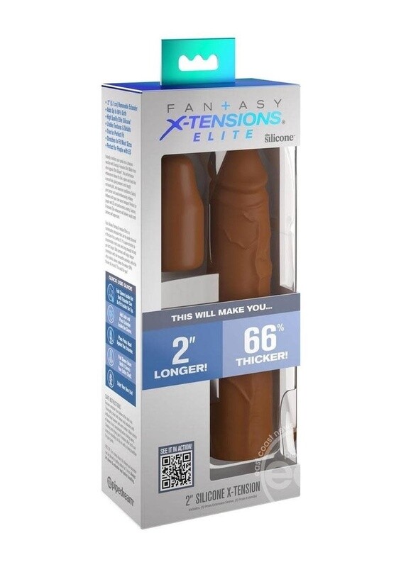 FANTASY X-TENSIONS ELITE SILICONE 8" SLEEVE TAN