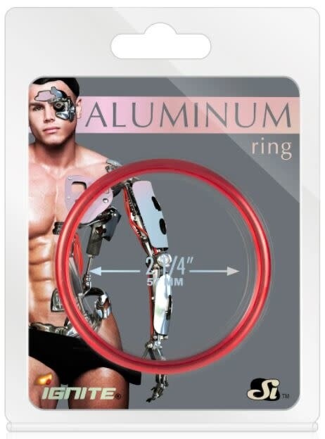 ANODIZED ALUMINUM RING RED, Size: 2.25" /57mm