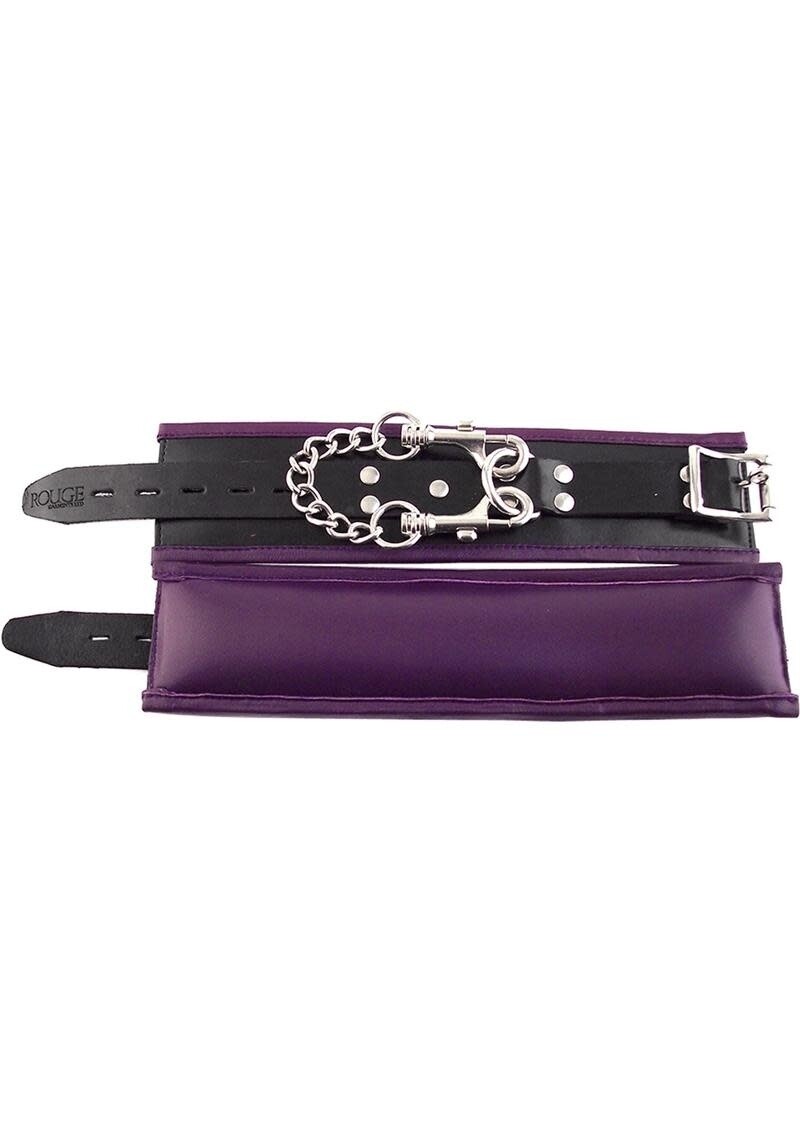ROUGE PADDED WRIST CUFFS , Color: PURPLE