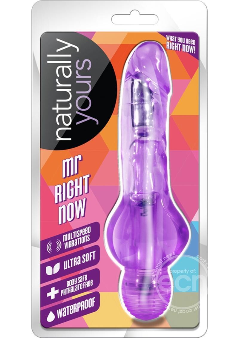 NATURALLY YOURS MR. RIGHT NOW 6.5" PURPLE