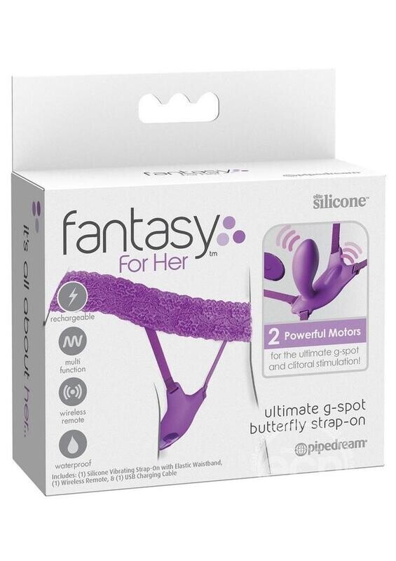 ULTIMATE G-SPOT BUTTERFLY STRAP ON PANTY WITH REMOTE