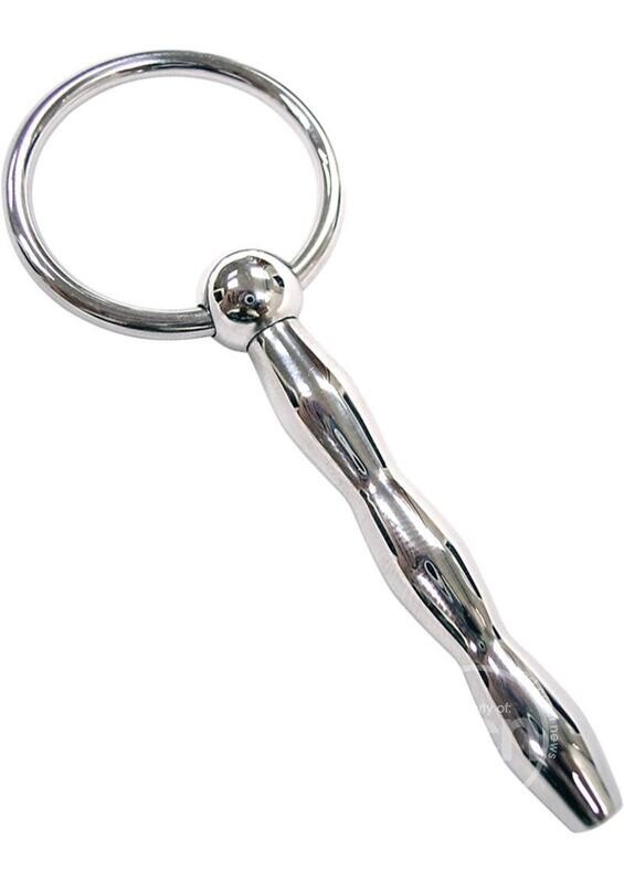 ROUGE RIBBED URETHRAL PROBE STAINLESS STEEL