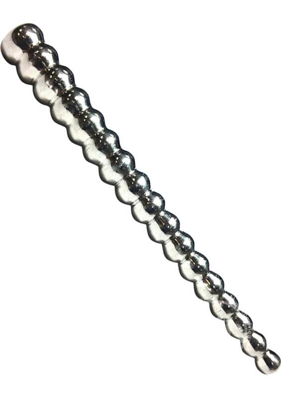 ROUGE BEADED STAINLESS STEEL URETHRAL SOUND