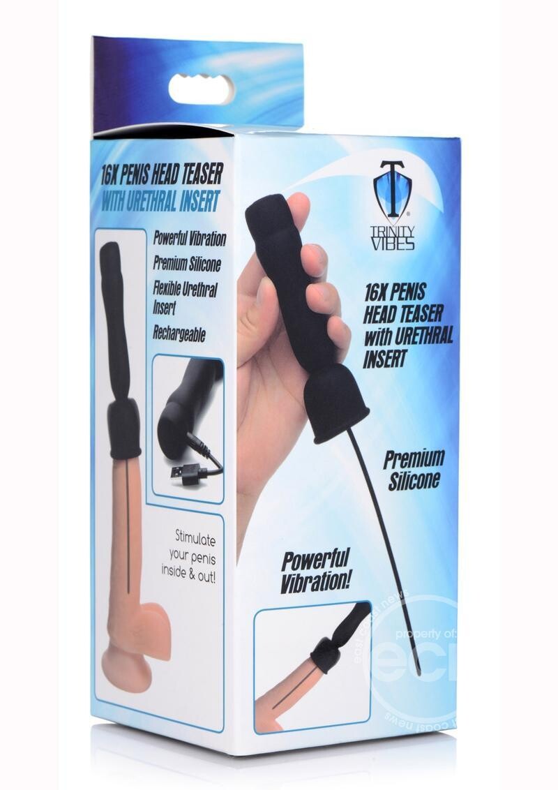 TRINITY MEN PENIS HEAD TEASER WITH URETHRAL INSERT
