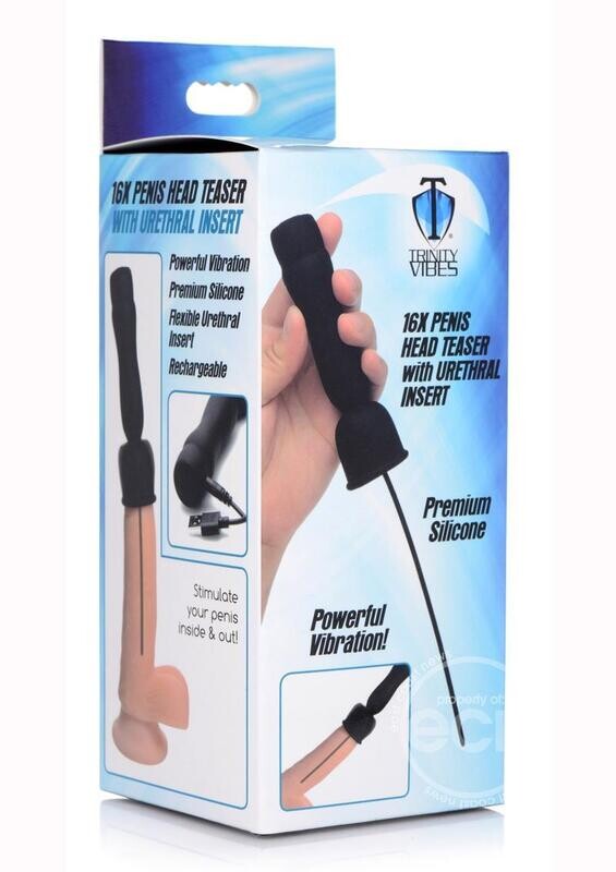 TRINITY MEN PENIS HEAD TEASER WITH URETHRAL INSERT
