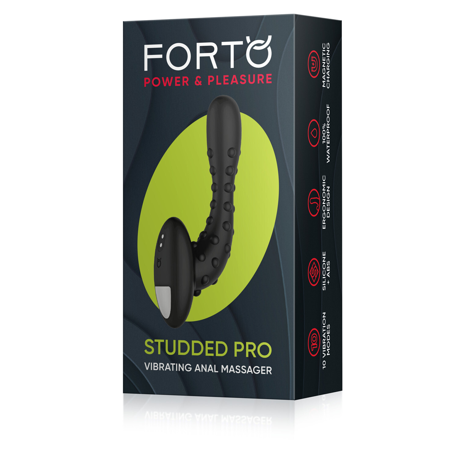 STUDDED PRO VIBRATING ANAL MASSAGER