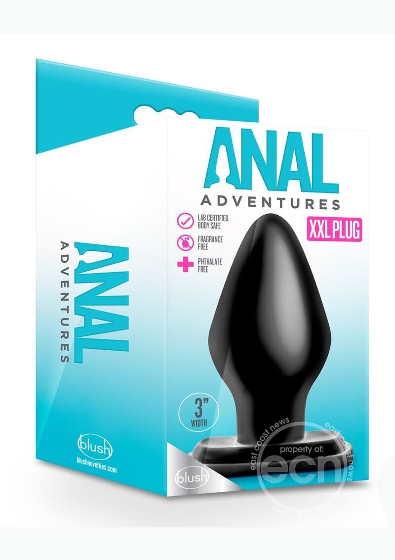 ANAL ADVENTURES XXL BUTT PLUG BLACK