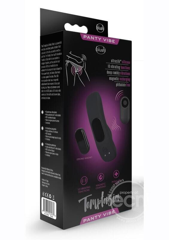 TEMPTASIA REMOTE PANTY VIBE BLACK