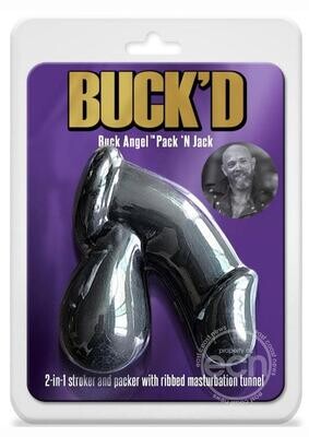 BUCK'D PACK 'N JACK 2-IN-1 PACKER/STROKER BLACK