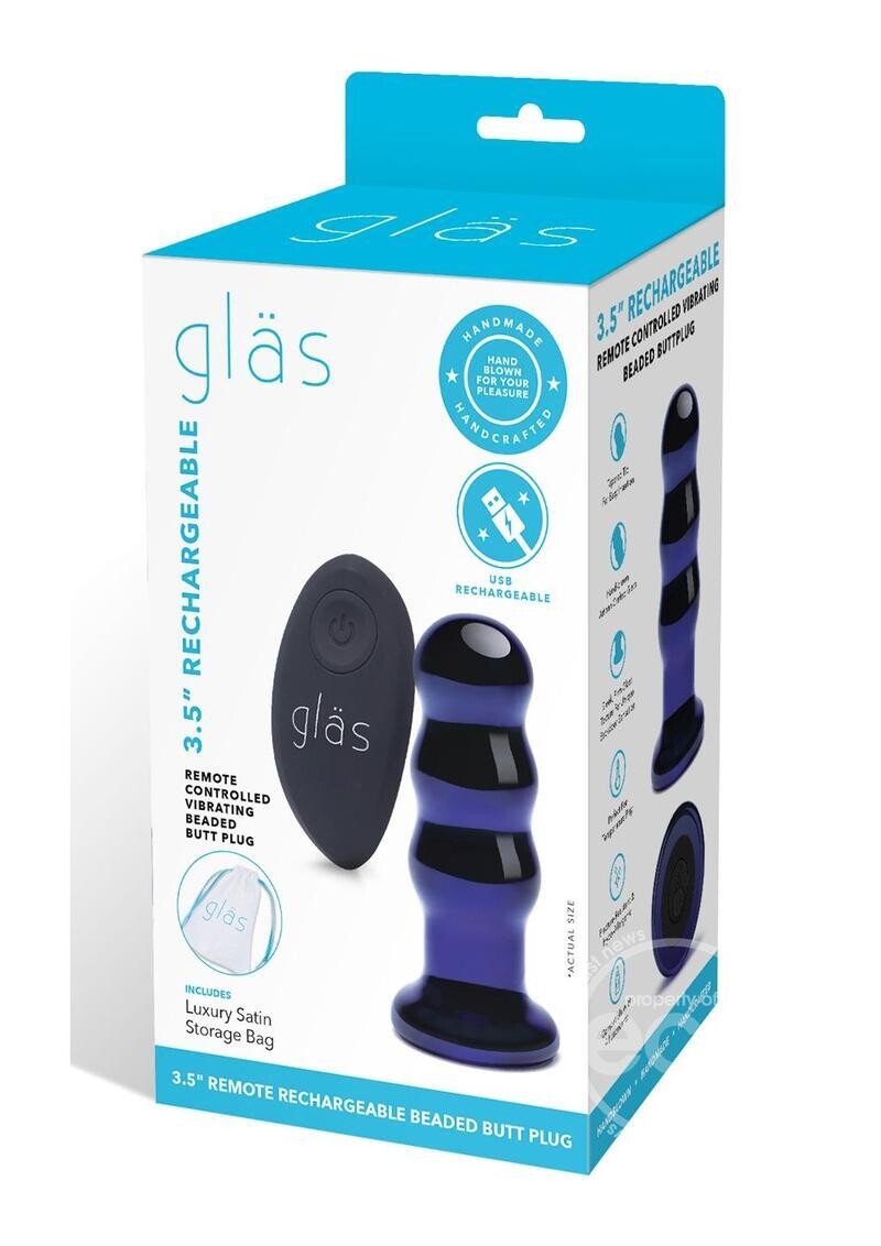 GLAS RECH REMOTE CONTROL BEADED GLASS PLUG