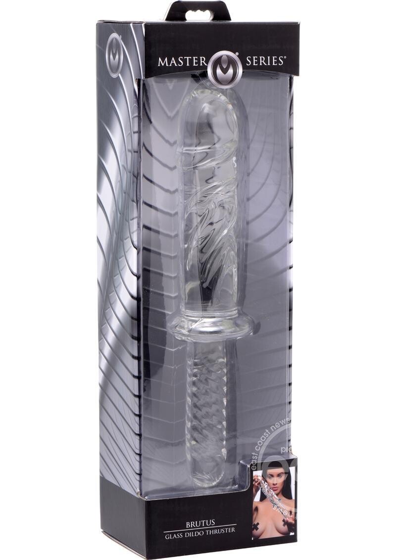 MASTER SERIES  BRUTUS GLASS DILDO THRUSTER
