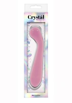 CRYSTAL PREMIUM GLASS G-SPOT WAND PINK