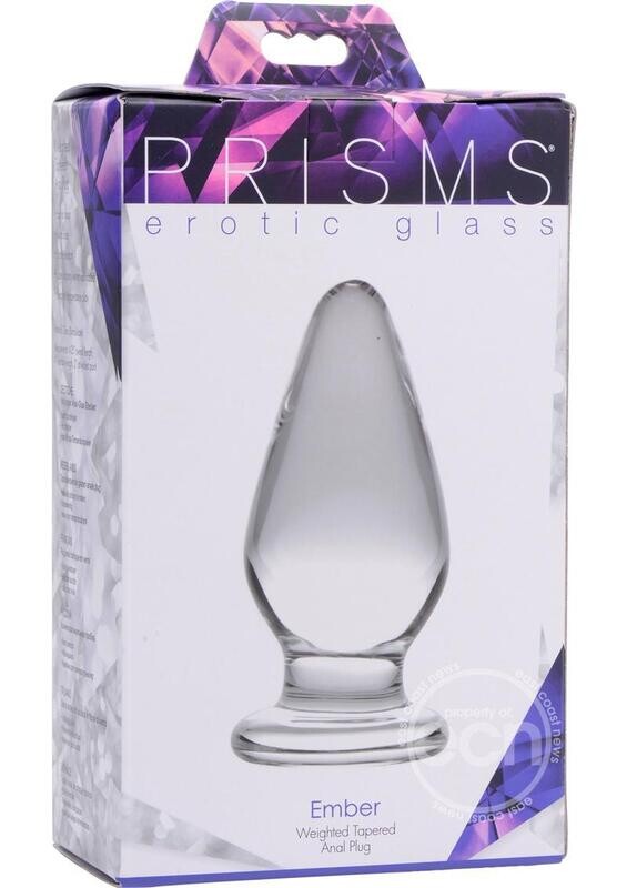PRISMS EMBER WEIGHTED TAPERED GLASS ANAL PRISMS EMBER WEIGHTED TAPERED GLASS ANAL