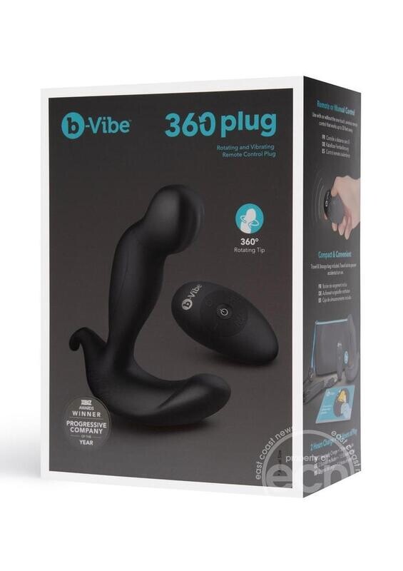 B VIBE 360 PLUG ROTATING & VIBRATING BLACK