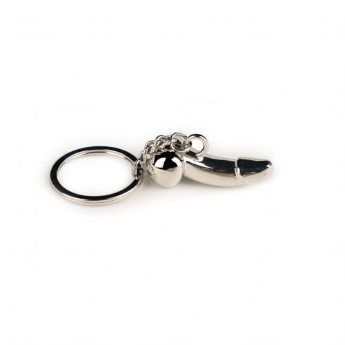 665 METAL COCK KEYCHAIN