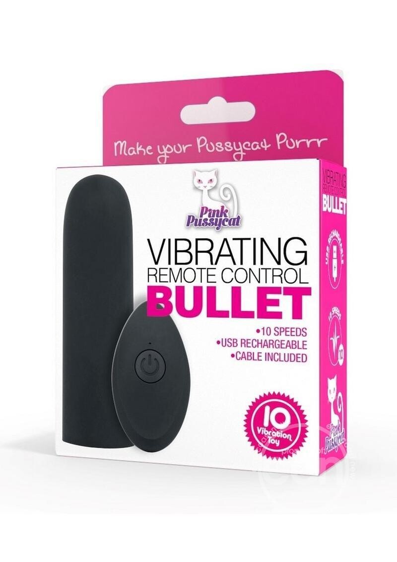 PINK PUSSYCAT REMOTE CONTROL RECHARGEABLE BULLET