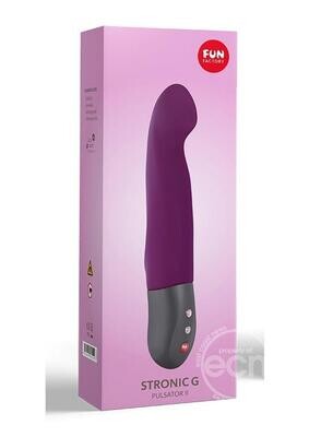 FUN FACTORY STRONIC G SILICONE THRUSTING G-SPOT VIBRATOR PURPLE (DISC.)