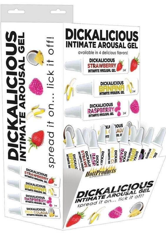 DICKALICIOUS AROUSAL GEL 2ml ASSORTED FLAVORS
