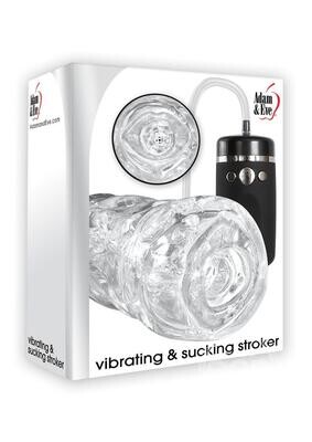 ADAM & EVE VIBRATING & SUCKING STROKER WITH REMOTE