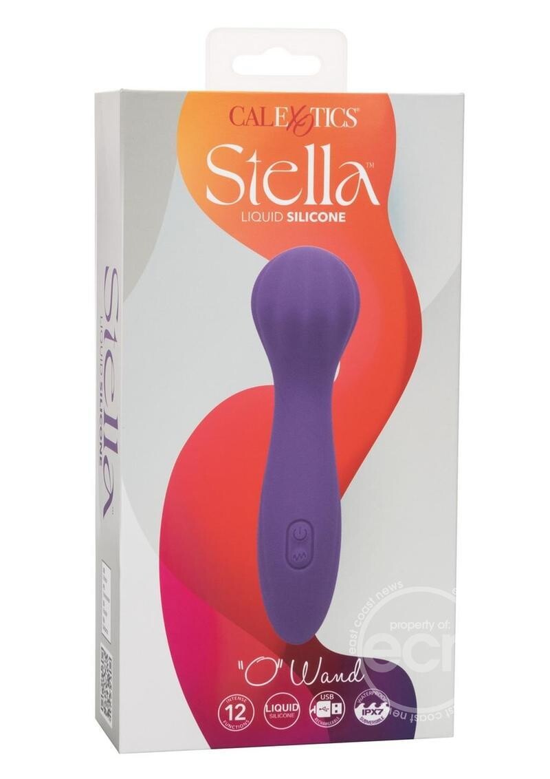 STELLA LIQUID SILICONE O RECHARGEABLE SILICONE WAND PURPLE
