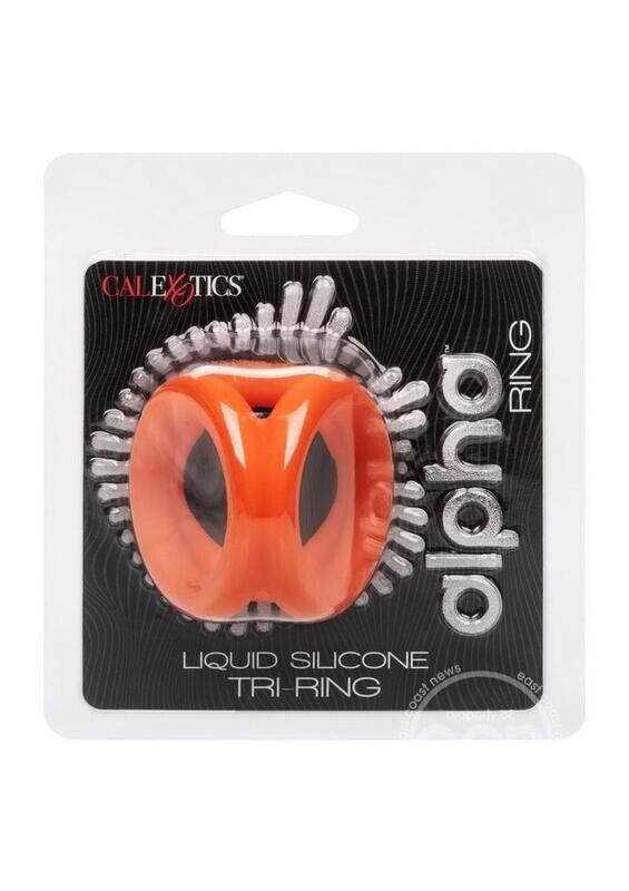 ALPHA LIQUID SILICONE TRI-RING ORANGE