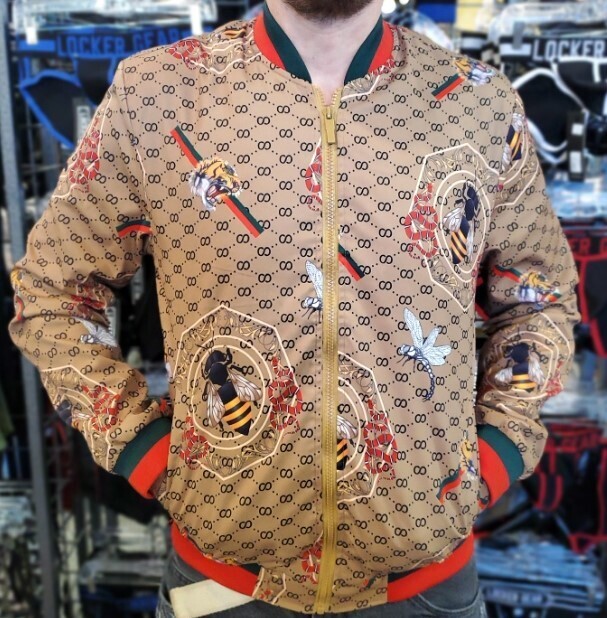 CHUXX JACKET CAMEL COLOR WITH ANIMAL DESIGN